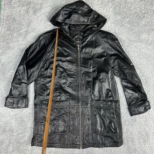 Climate Zone Men's 100% Leather Zipper Jacket L Black Jacket Pockets Heavy